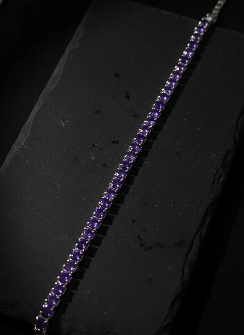 Pulsera Amatista Imperial - Plata Ley 950