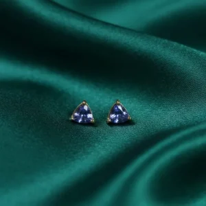 Pendientes Tanzanita Celestial - Oro 18K